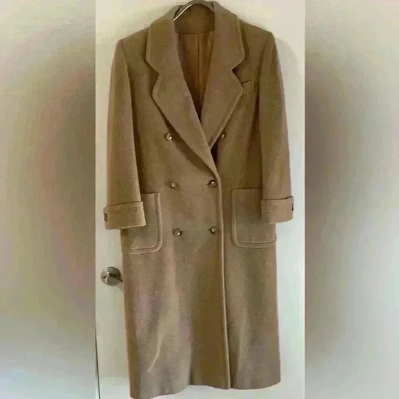 Regency Camel Hair Dbl breasted 6Buttons, Cuffed Sleeves Excellent Condition sz8 - Picture 2 of 14